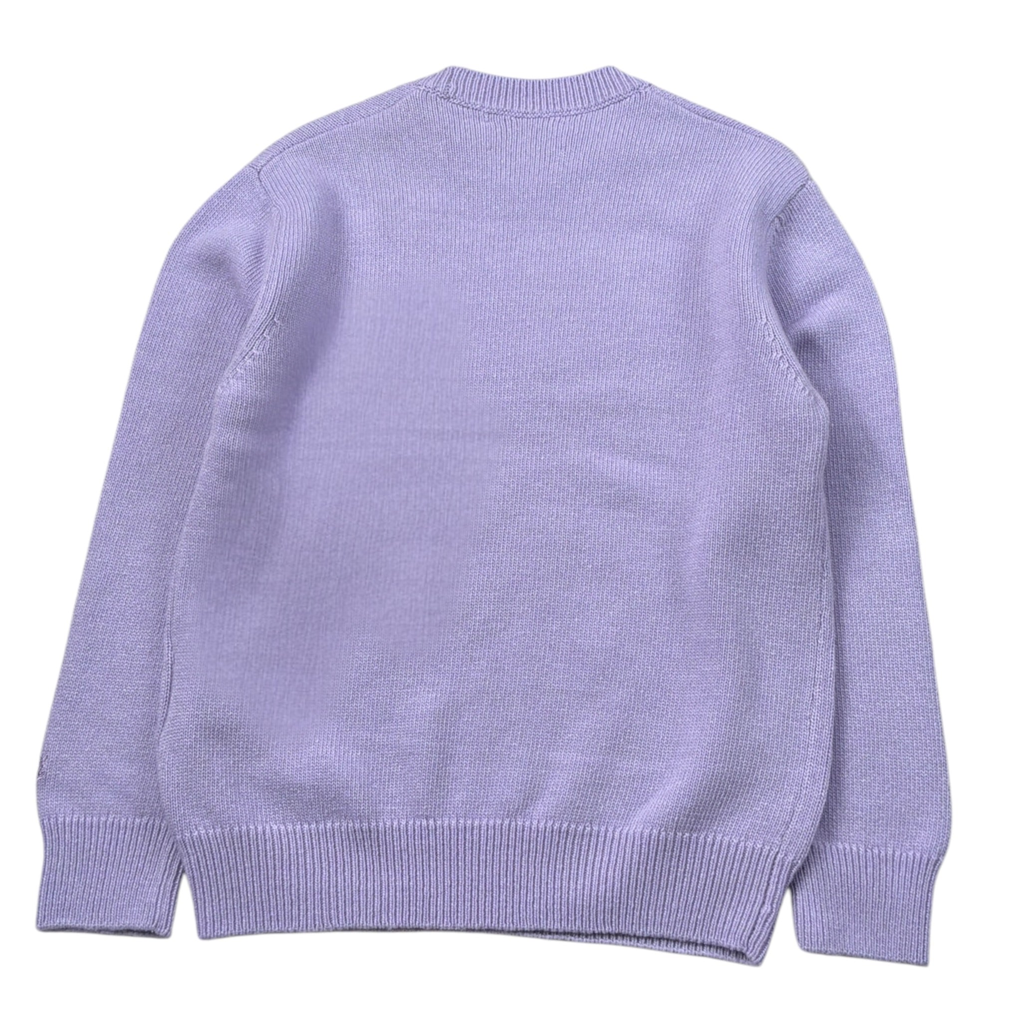 Saint Barth Maglia tinta unita con Stampa Lilla per Bambina PRINCESSDAD LILLA SAINT BARTH 