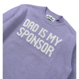 Saint Barth Maglia tinta unita con Stampa Lilla per Bambina PRINCESSDAD LILLA SAINT BARTH 