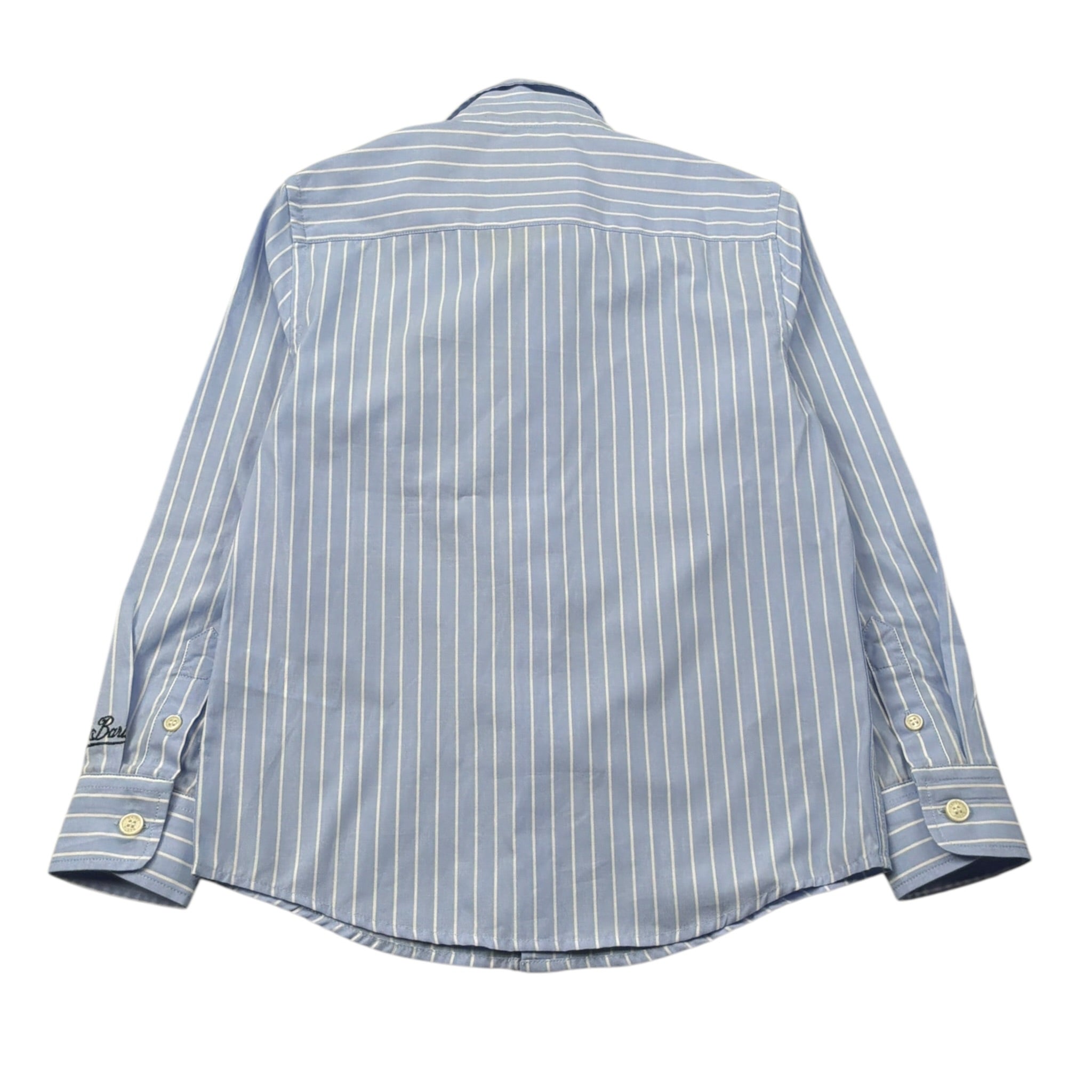 Saint Barth Camicia Manica Lunga tinta unita Azzurro per Bambino SEEFLEDD AZZURRO SAINT BARTH 