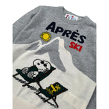 Saint Barth Maglia tinta unita Girocollo con Stampa Grigio per Bambina SNOOPYDOUGLAS GRIGIO SAINT BARTH 