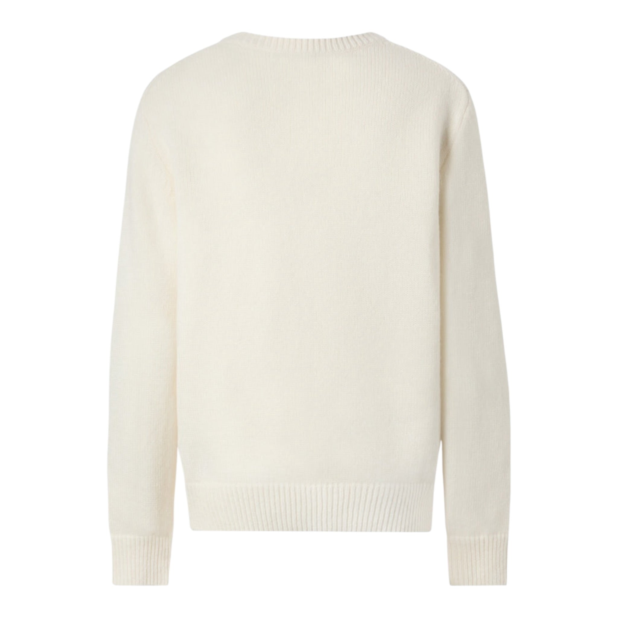 Saint Barth Maglia Girocollo tinta unita con Stampa Panna per Bambino TENNISBEAR PANNA SAINT BARTH 