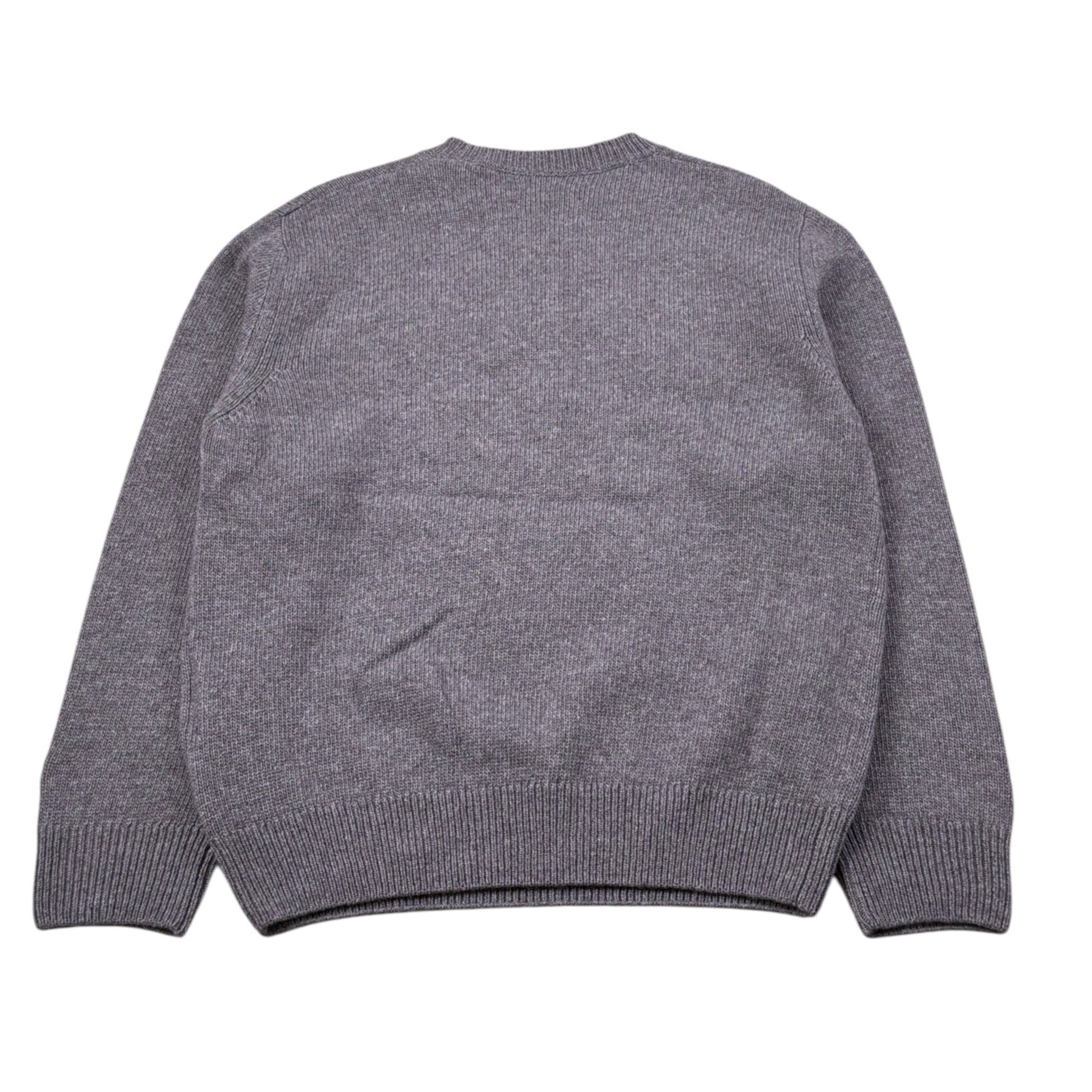 Saint Barth Maglia Girocollo tinta unita con Ricami Grigio per Bambina TIGROTTA GRIGIO SAINT BARTH 
