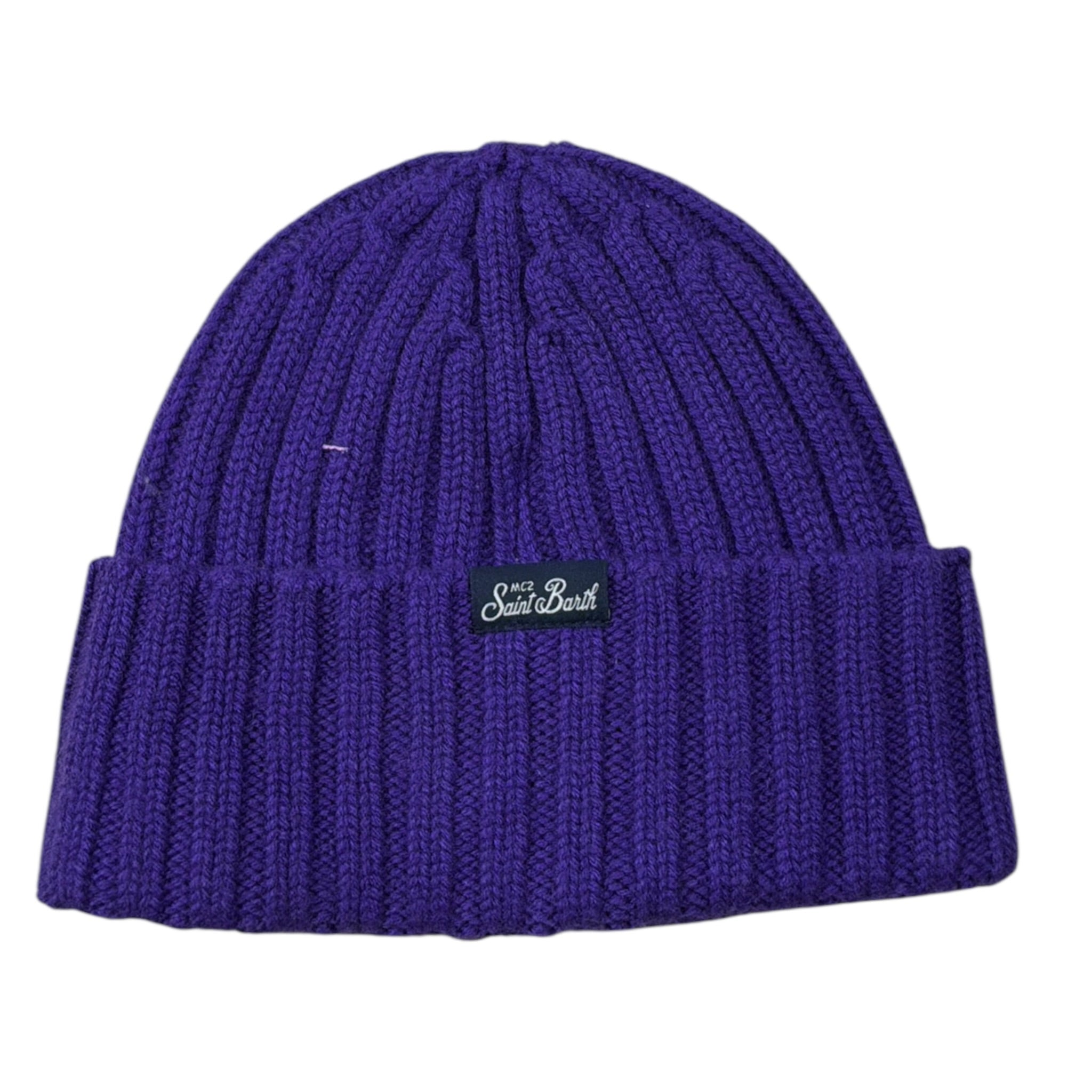Saint Barth Cappello tinta unita con Logo Viola per Bambina WENG018 VIOLA SAINT BARTH 