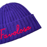 Saint Barth Cappello tinta unita con Logo Viola per Bambina WENG018X VIOLA SAINT BARTH 