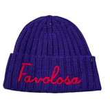 Saint Barth Cappello tinta unita con Logo Viola per Bambina WENG018X VIOLA SAINT BARTH 
