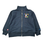 Saint Barth Felpa tinta unita con Zip Blu per Bambino WILTONSNOOPY BLU SAINT BARTH 