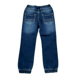 Sarabanda Jeans tinta unita con Elastico In Vita Blu per Bambino 07055 BLU SARABANDA 