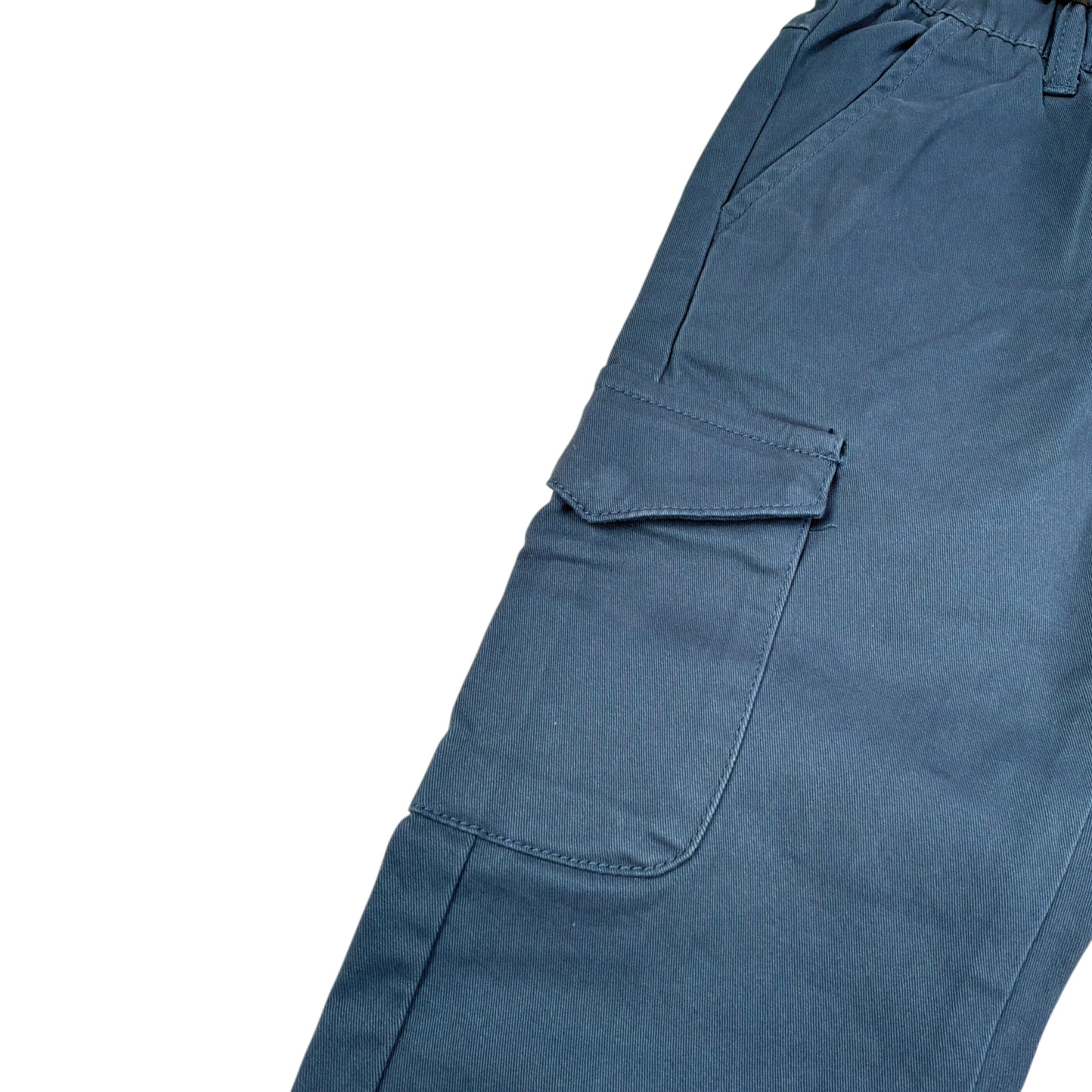 Sarabanda Pantalone tinta unita con Elastico In Vita Blu per Bambino 07165 BLU SARABANDA 