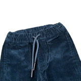 Sarabanda Pantalone tinta unita In Velluto Blu per Neonato 07168 BLU SARABANDA 
