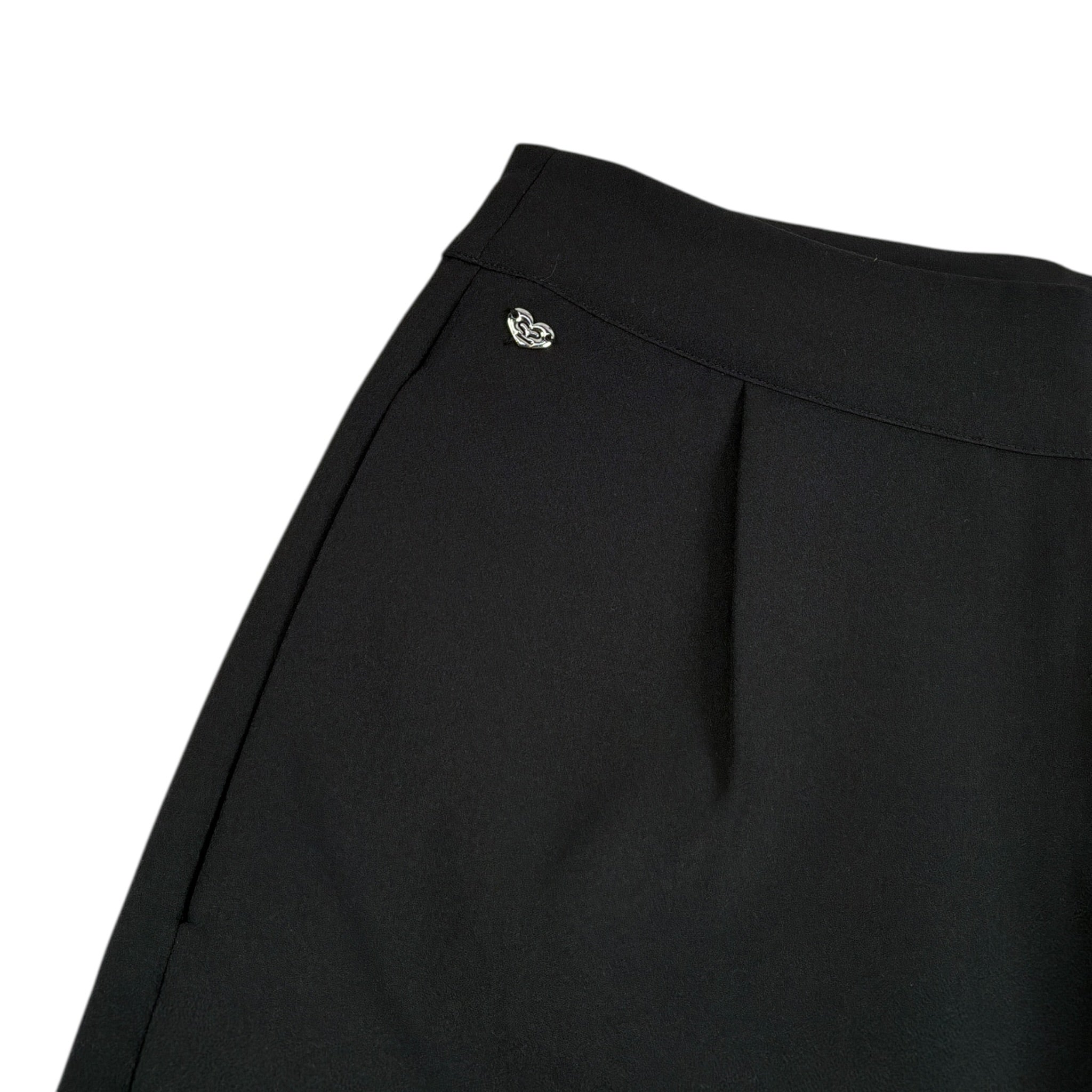 Sarabanda Pantalone tinta unita Modello Zampa Nero per Bambina 0A718 NERO SARABANDA 