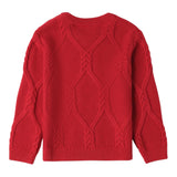 Sarabanda Maglia Girocollo tinta unita Rosso per Bambino 0F111 ROSSO SARABANDA 