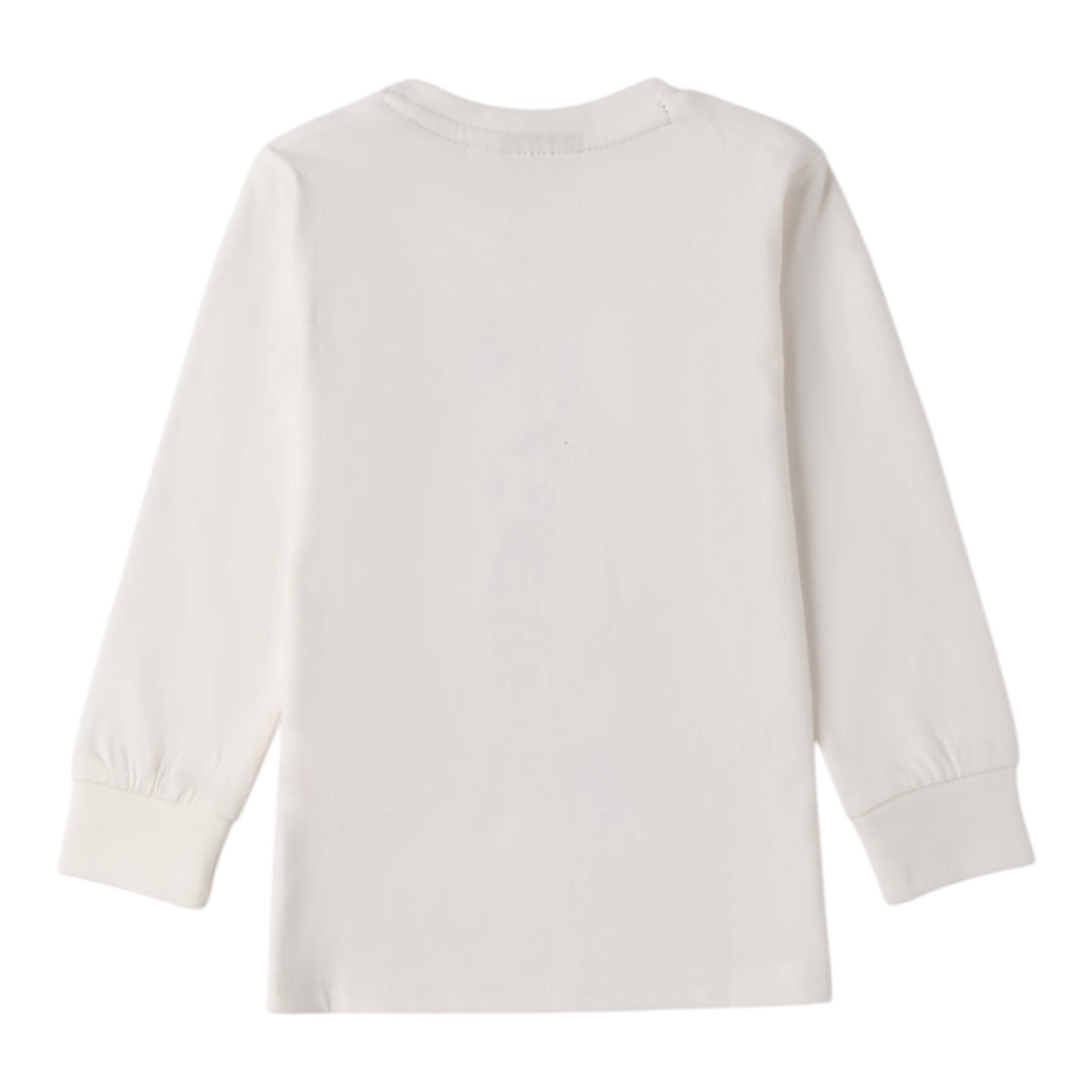 Sarabanda Shirt tinta unita con Stampa Bianco per Bambino 0F131 BIANCO SARABANDA 