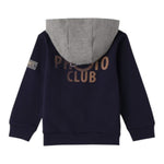 Sarabanda Felpa tinta unita con Cappuccio E Zip Blu per Bambino 0F133 BLU SARABANDA 