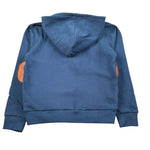 Sarabanda Felpa con Zip E Cappuccio tinta unita Blu per Bambino 0F145J BLU SARABANDA 