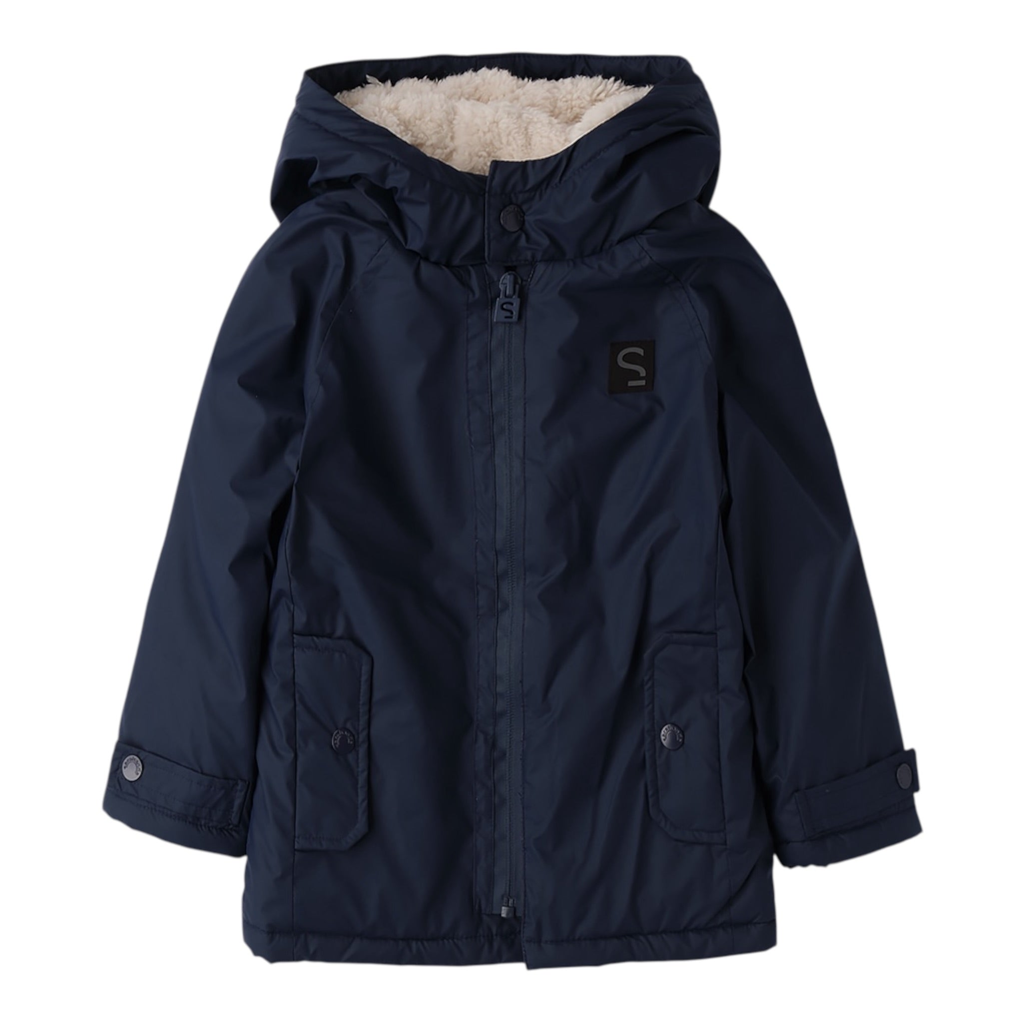 Sarabanda Giubbino tinta unita con Cappuccio Blu per Neonato 0F183N BLU SARABANDA 