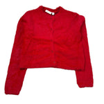 Sarabanda Cardigan tinta unita Rosso per Bambina 0F335 ROSSO SARABANDA 