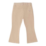 Sarabanda Pantalone tinta unita Modello A Zampa Beige per Neonata 0F359 BEIGE SARABANDA 