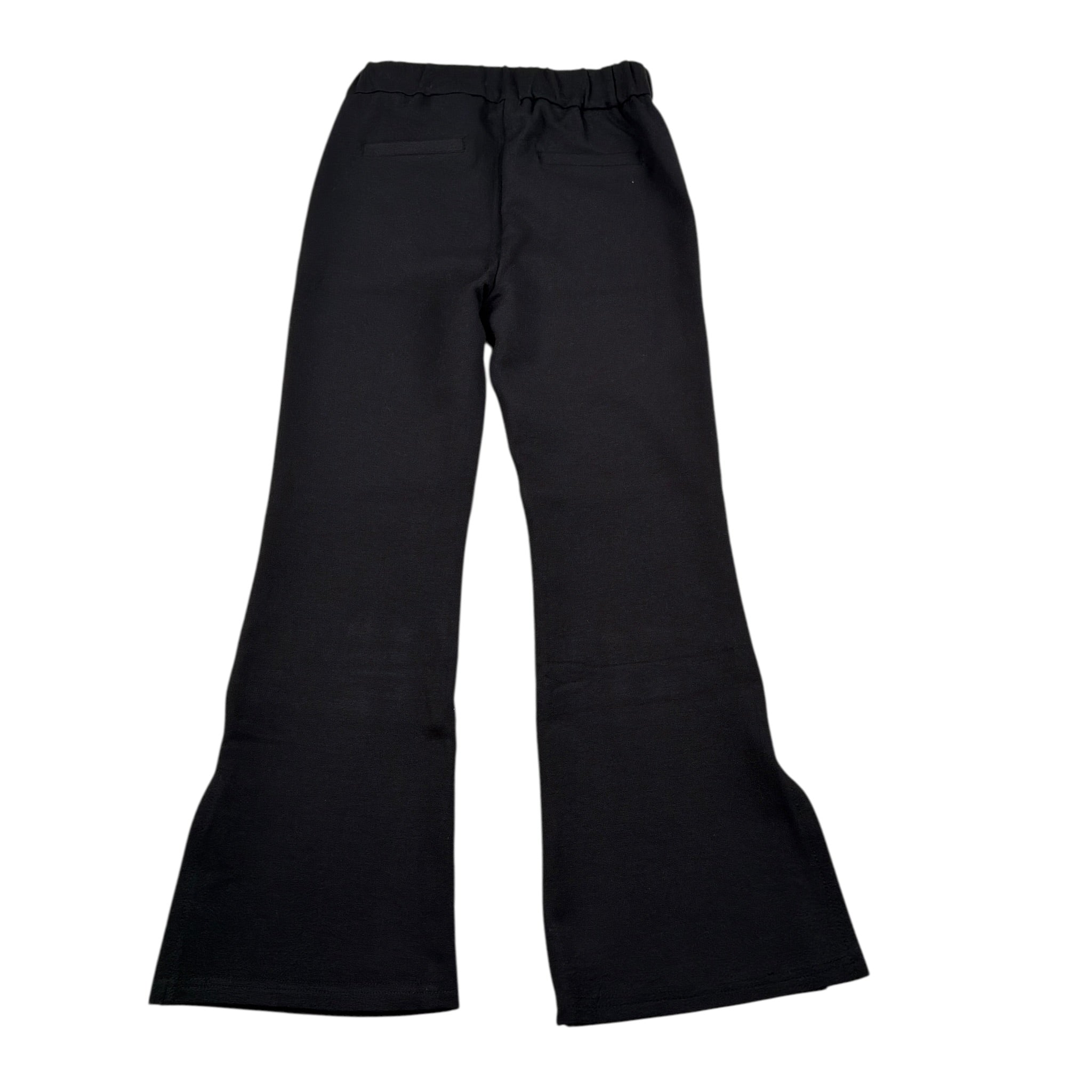 Sarabanda Pantalone tinta unita Modello Zampa Nero per Bambina 0F540 NERO SARABANDA 
