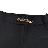Sarabanda Pantalone tinta unita Modello Zampa Nero per Bambina 0F540 NERO SARABANDA 
