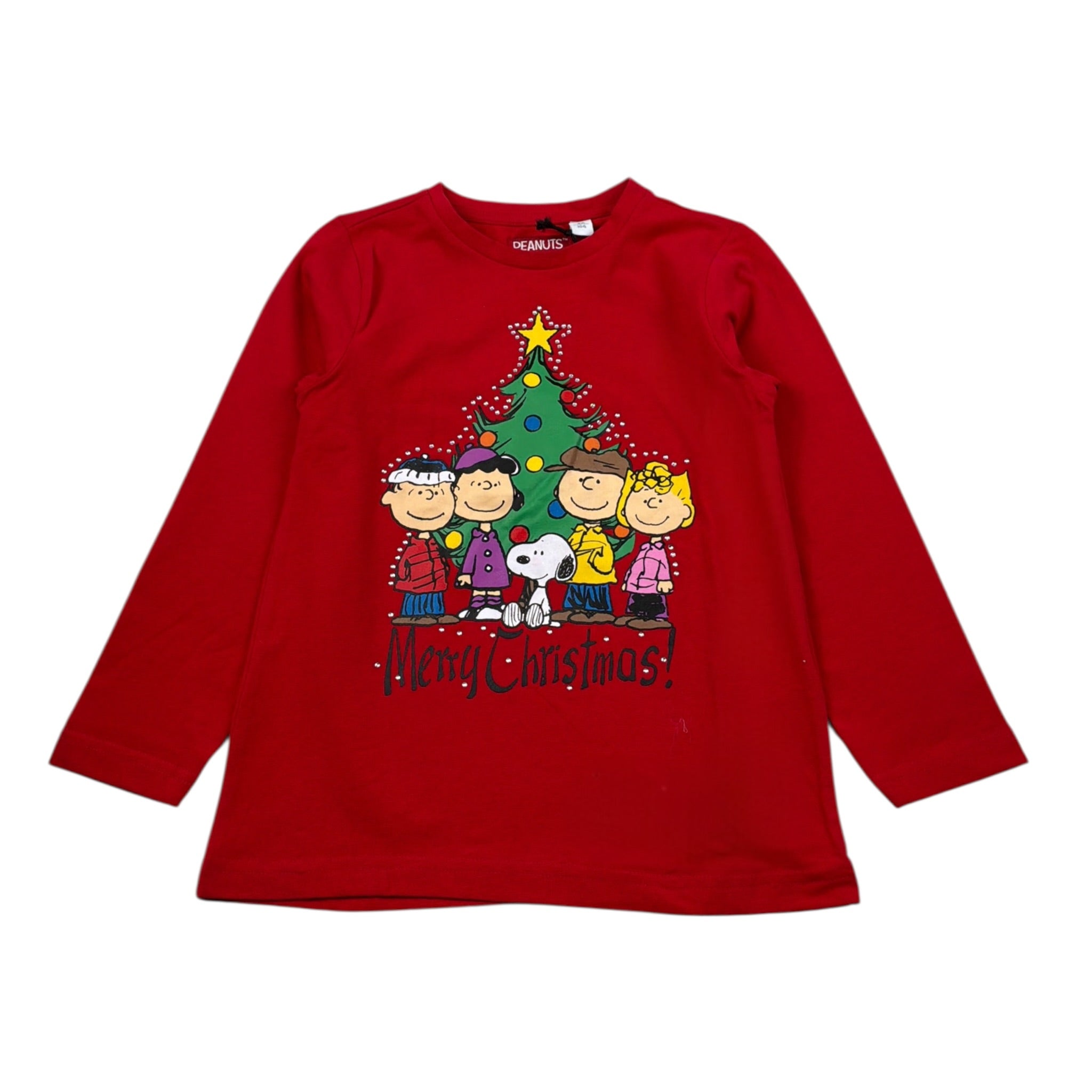 Sarabanda Shirt tinta unita con Stampa Rosso per Bambina 5221 ROSSO SARABANDA 