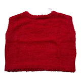 Sarabanda Maglia Modello Gilet tinta unita Rosso per Bambina F345 ROSSO SARABANDA 