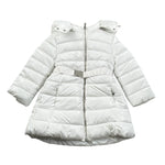 Sarabanda Giubbino tinta unita con Zip E Cappuccio Bianco per Bambina F378J BIANCO SARABANDA 