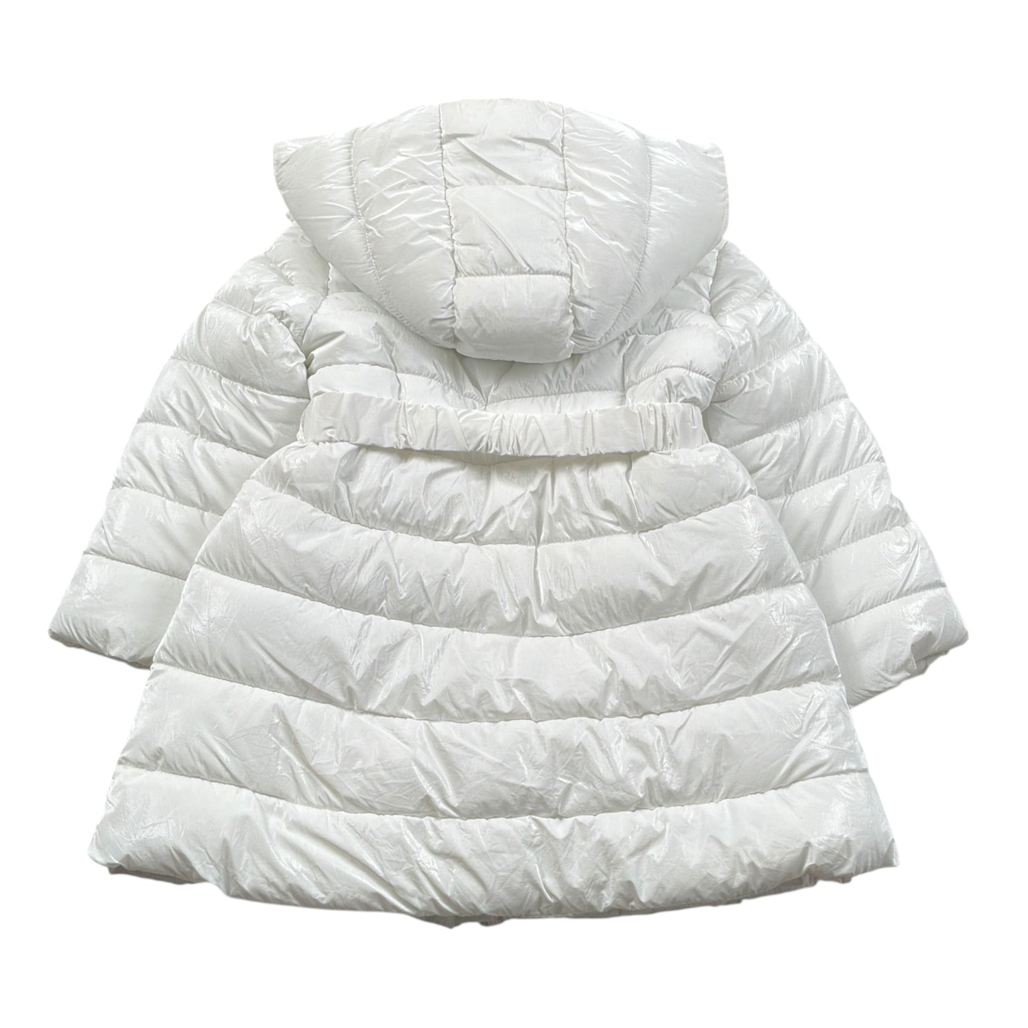 Sarabanda Giubbino tinta unita con Zip E Cappuccio Bianco per Bambina F378J BIANCO SARABANDA 