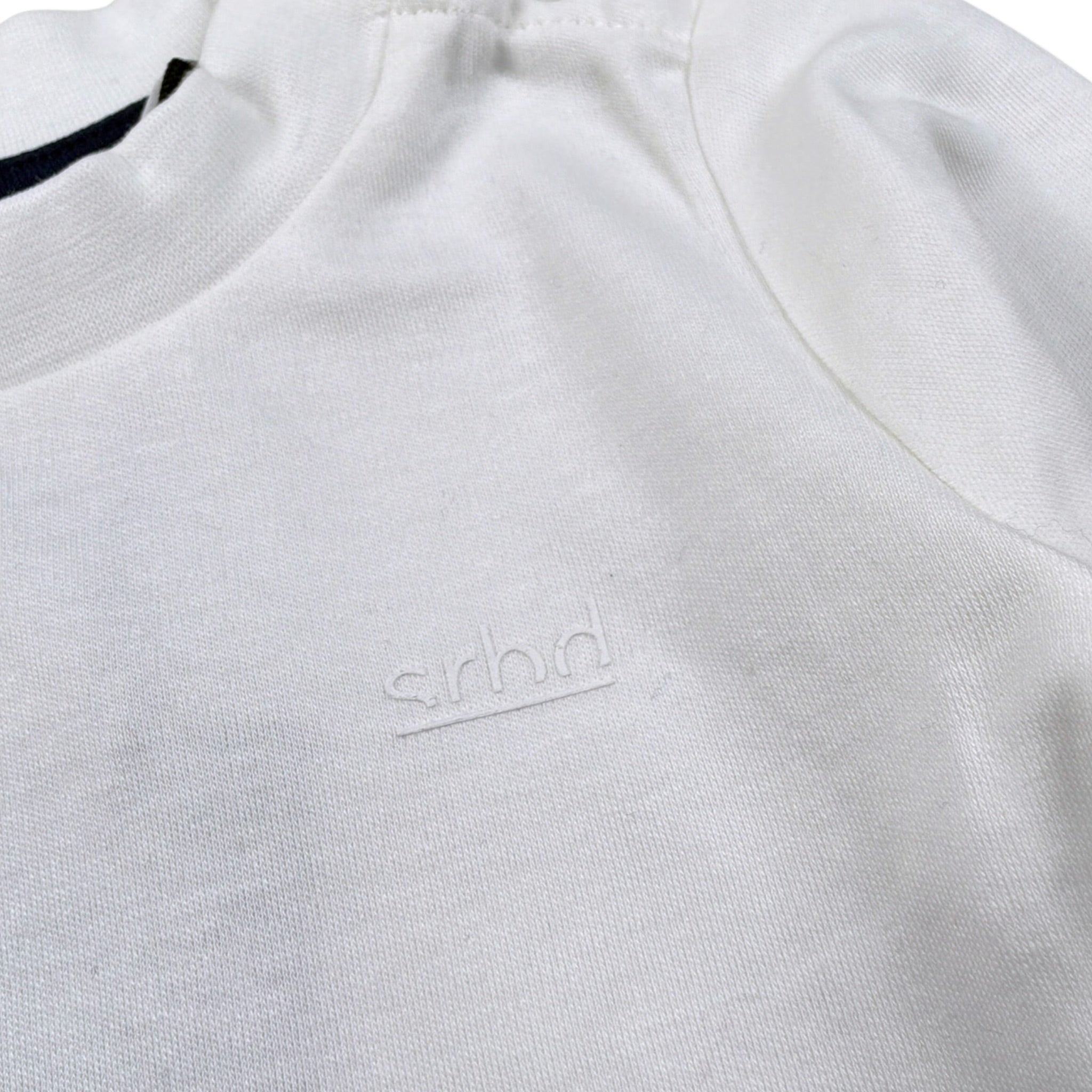 Sarabanda Shirt tinta unita con Logo Bianco per Neonato X702 BIANCO SARABANDA 