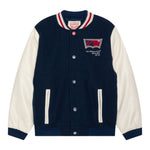 Save The Duck Giubbino College tinta unita con Maniche In Contrasto Blu per Bambino 9EH926 BLU SAVE THE DUCK 