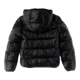 Save The Duck Giubbino tinta unita con Zip E Cappuccio Nero per Bambino J31280BJXX NERO SAVE THE DUCK 