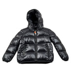 Save The Duck Giubbino tinta unita con Zip E Cappuccio Nero per Neonato J31280BXX NERO SAVE THE DUCK 