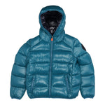 Save The Duck Giubbino tinta unita con Zip E Cappuccio Verde per Bambino J31280BXXXJ VERDE SAVE THE DUCK 