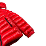 Save The Duck Giubbino tinta unita con Zip E Cappuccio Rosso per Neonato J31653BN ROSSO SAVE THE DUCK 