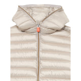 Save The Duck Giubbino tinta unita con Cappuccio Beige per Neonata J32310GN BEIGE SAVE THE DUCK 