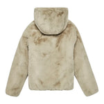 Save The Duck Pelliccia tinta unita con Zip E Cappuccio Reversibile Beige per Bambina J33540G BEIGE SAVE THE DUCK 