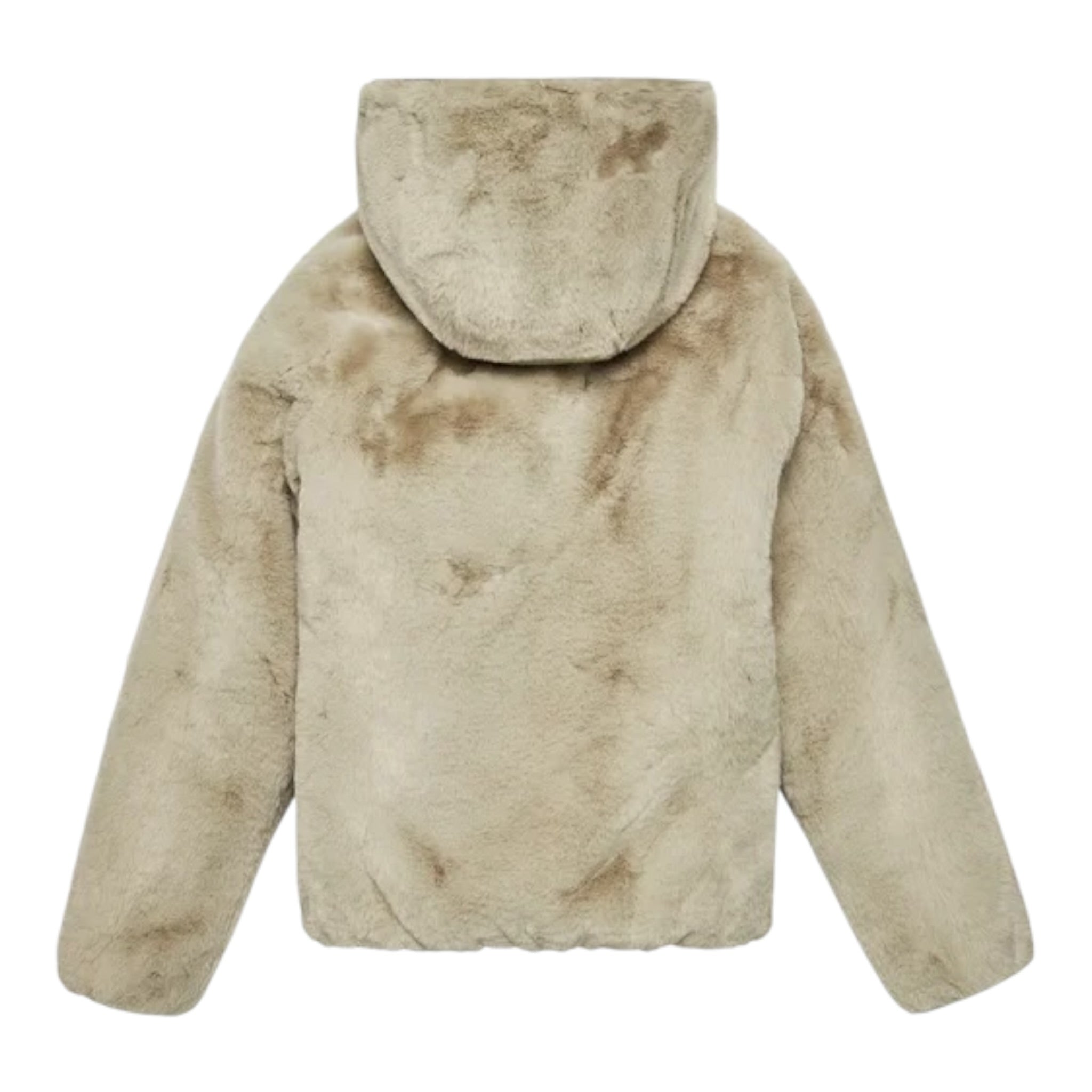Save The Duck Pelliccia tinta unita con Zip E Cappuccio Reversibile Beige per Bambina J33540G BEIGE SAVE THE DUCK 