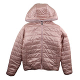 Save The Duck Pelliccia tinta unita con Zip E Cappuccio Reversibile Rosa per Bambina J33540G ROSA SAVE THE DUCK 