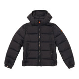Save The Duck Giubbino tinta unita con Cappuccio Nero per Bambino J35560BJ NERO SAVE THE DUCK 