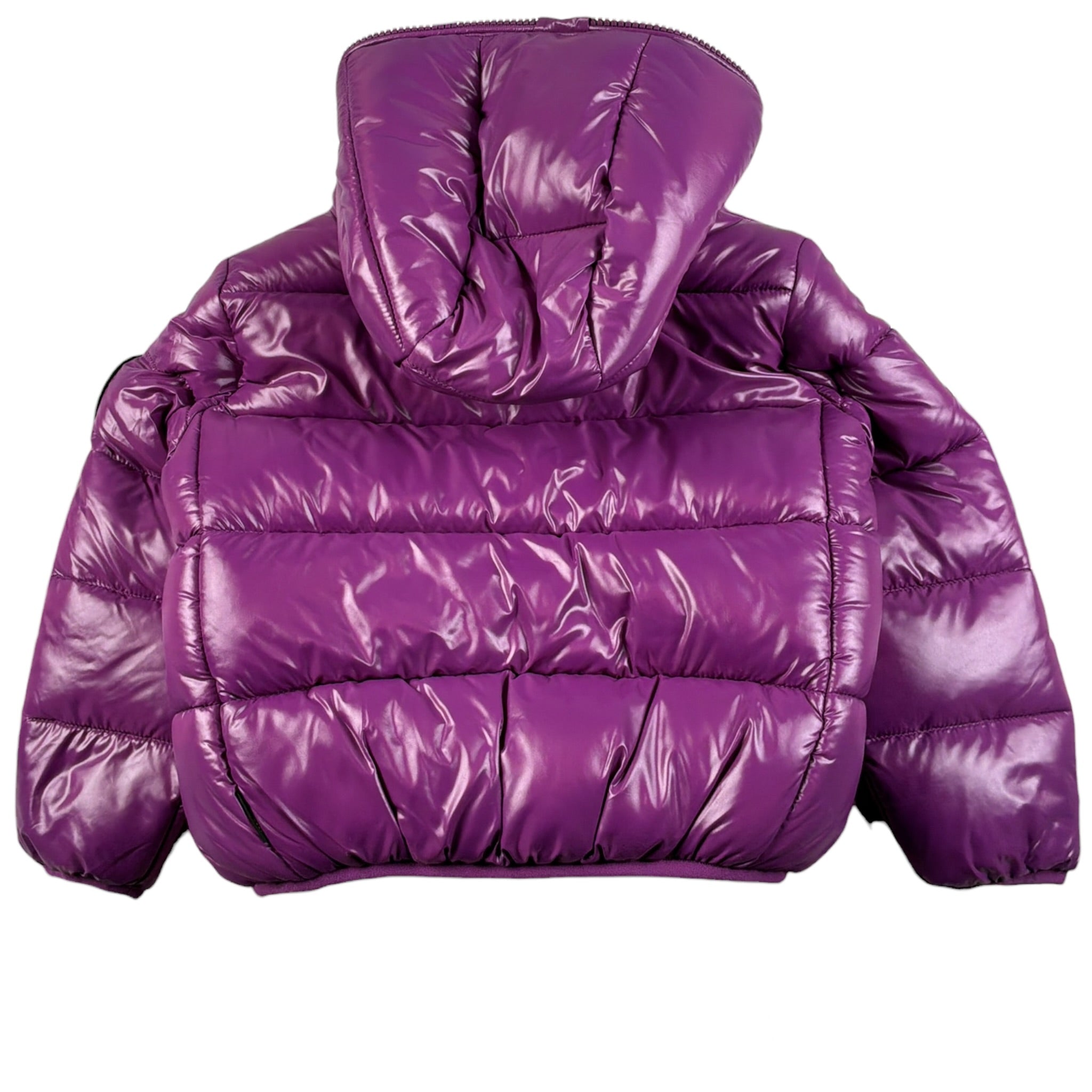 Save The Duck Giubbino tinta unita con Zip E Cappuccio Viola per Neonata J38090G VIOLA SAVE THE DUCK 