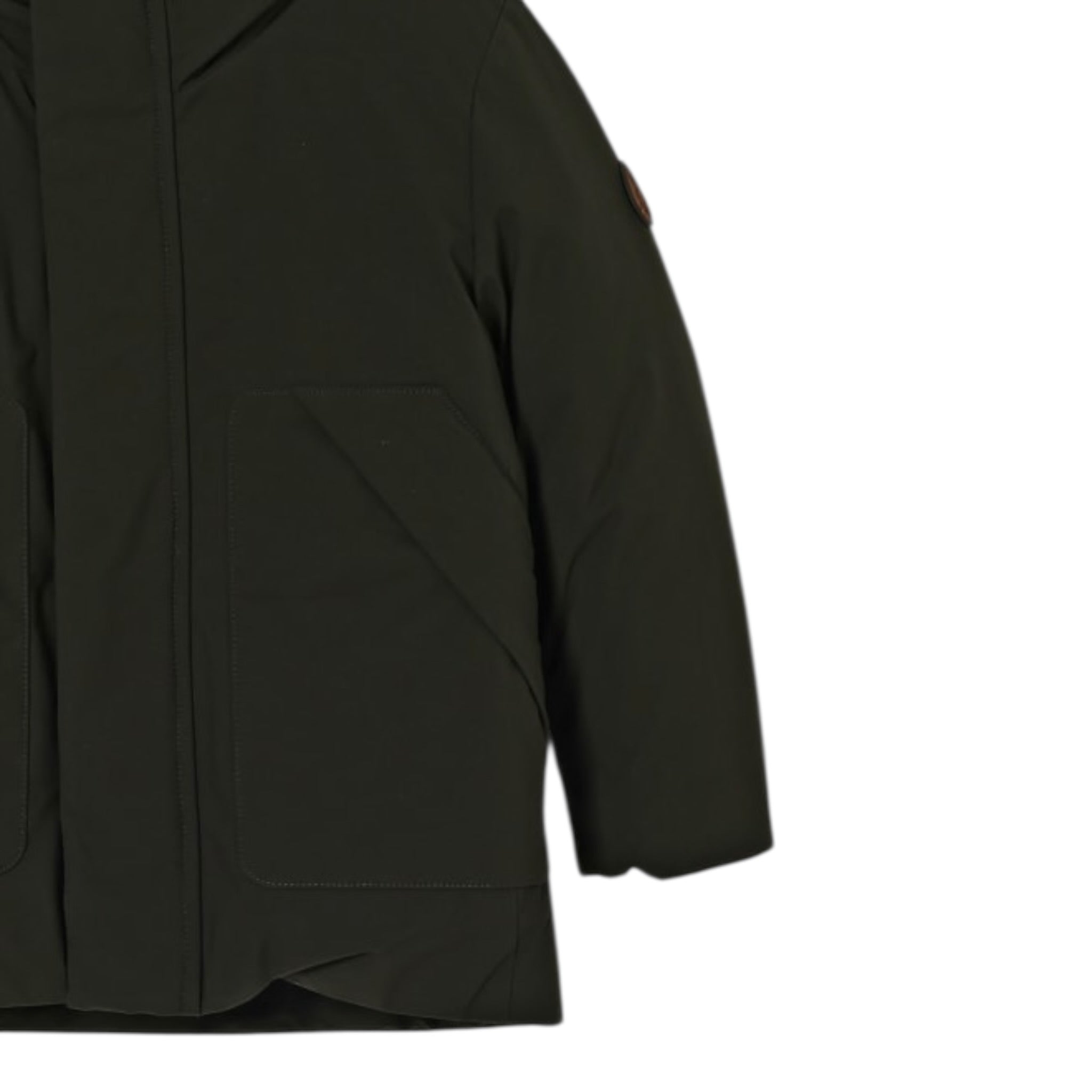 Save The Duck Giubbino tinta unita con Zip E Cappuccio Modello Parka Verde per Neonato J41447BMATT21 VERDE SAVE THE DUCK 