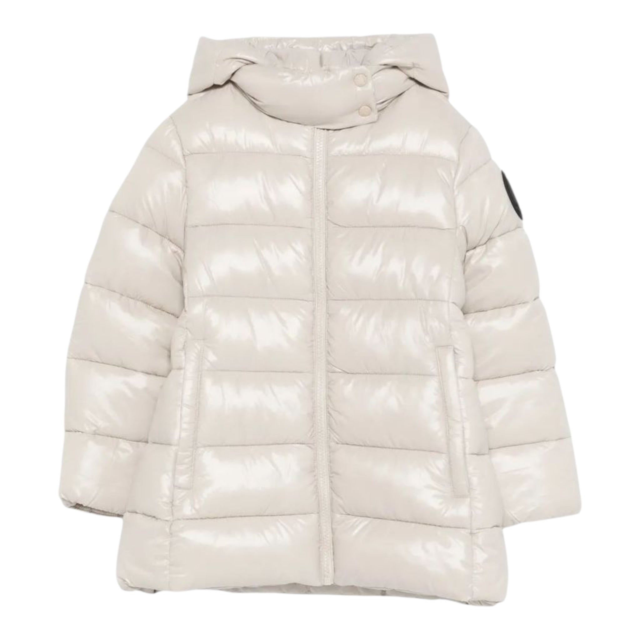 Save The Duck Giubbino tinta unita con Zip E Cappuccio Beige per Neonata J4244GLOVE21 BEIGE SAVE THE DUCK 