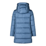 Save The Duck Giubbino tinta unita con Zip E Cappuccio Azzurro per Bambina J43110G AZZURRO SAVE THE DUCK 