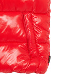 Save The Duck Giubbino Smanicato tinta unita con Zip E Cappuccio Rosso per Neonato J80296XN ROSSO SAVE THE DUCK 