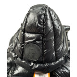 Save The Duck Giubbino Smanicato tinta unita con Cappuccio Nero per Bambina J80302G NERO SAVE THE DUCK 