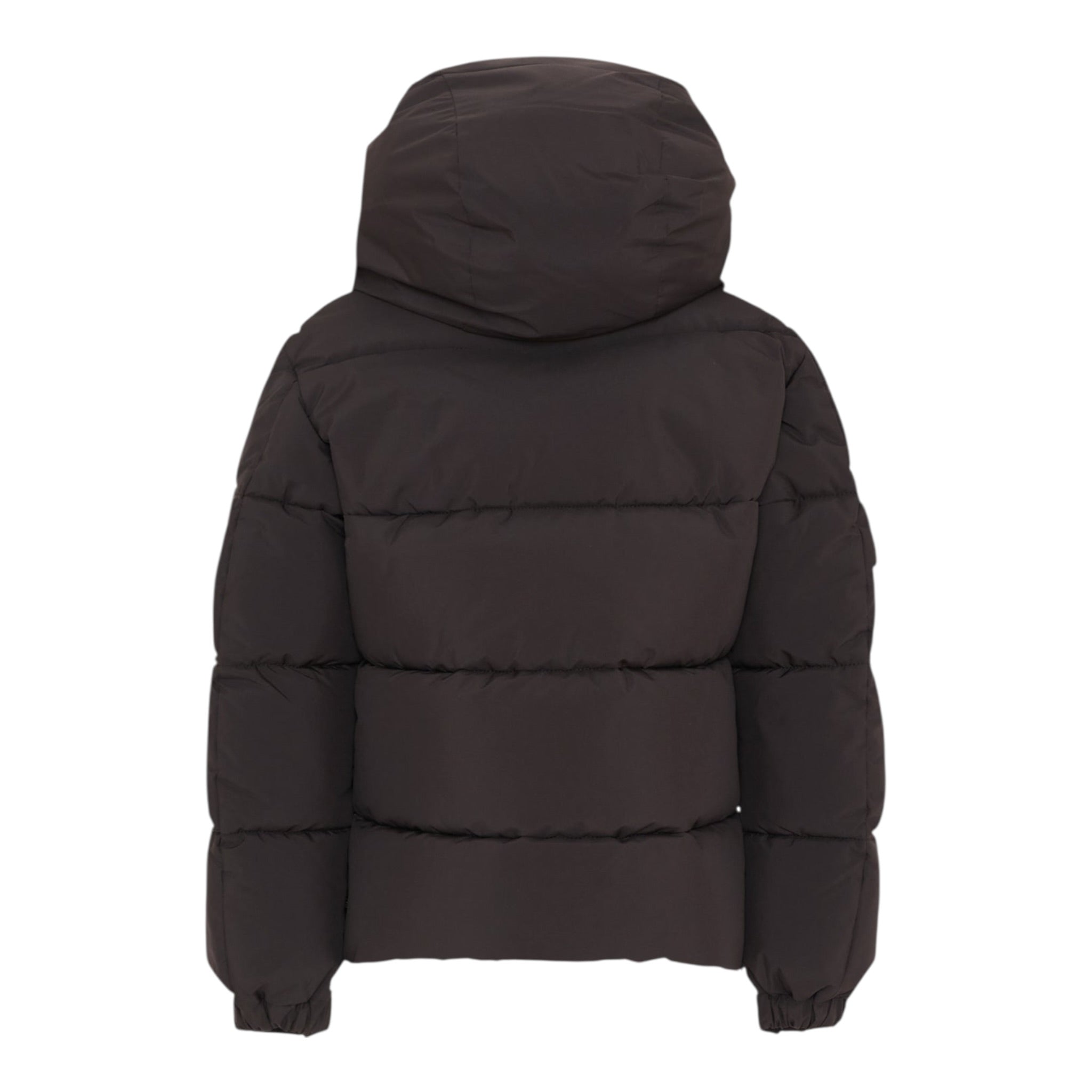 Save The Duck Giubbino tinta unita con Zip E Cappuccio Nero per Bambino P31888B NERO SAVE THE DUCK 