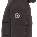 Save The Duck Giubbino tinta unita con Zip E Cappuccio Nero per Bambino P31888B NERO SAVE THE DUCK 