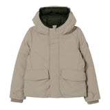 Save The Duck Giubbino tinta unita con Zip E Cappuccio Beige per Neonato P32292B BEIGE SAVE THE DUCK 