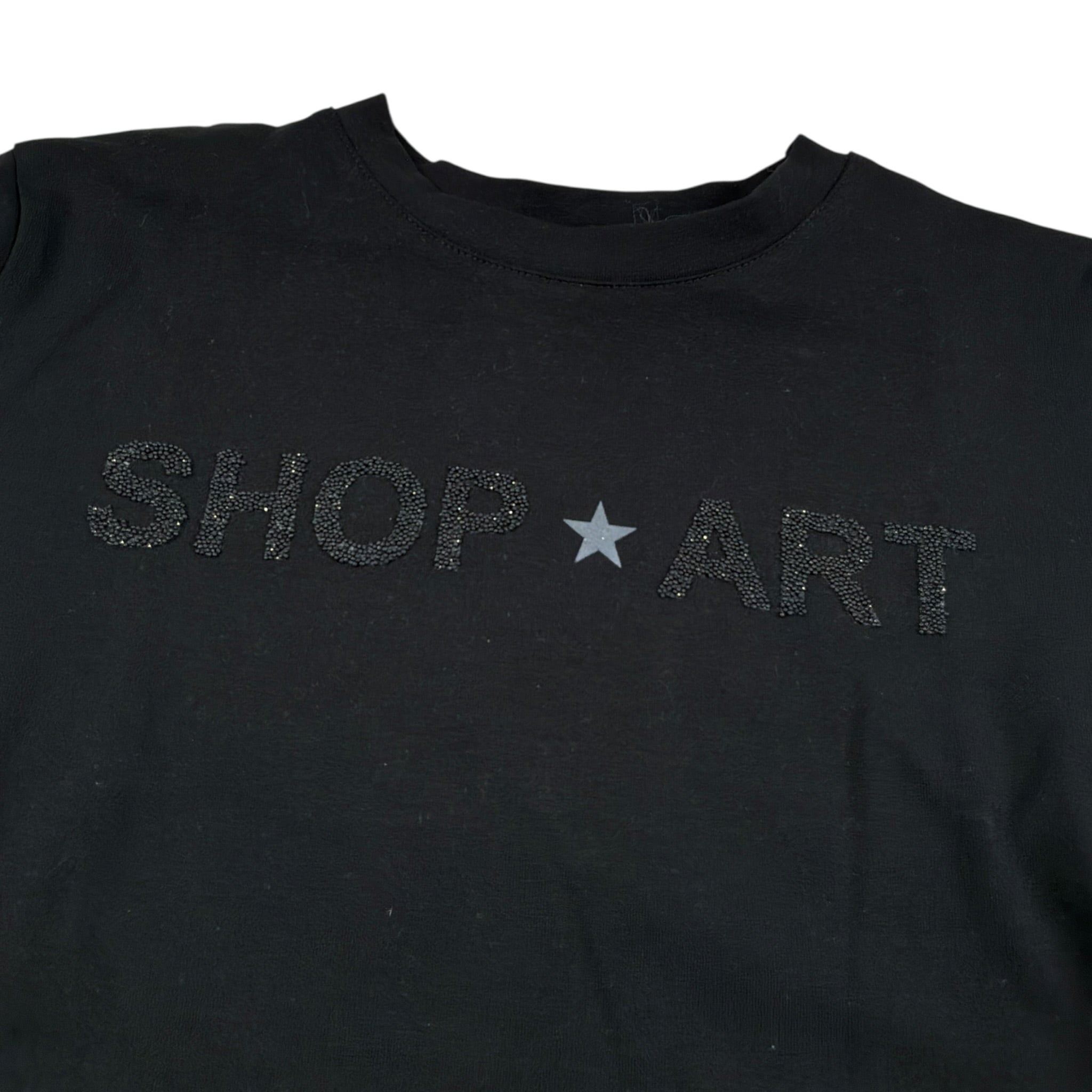 Shopart Shirt Girocollo tinta unita con Logo Nero per Bambina SAJKL000592 NERO SHOPART 
