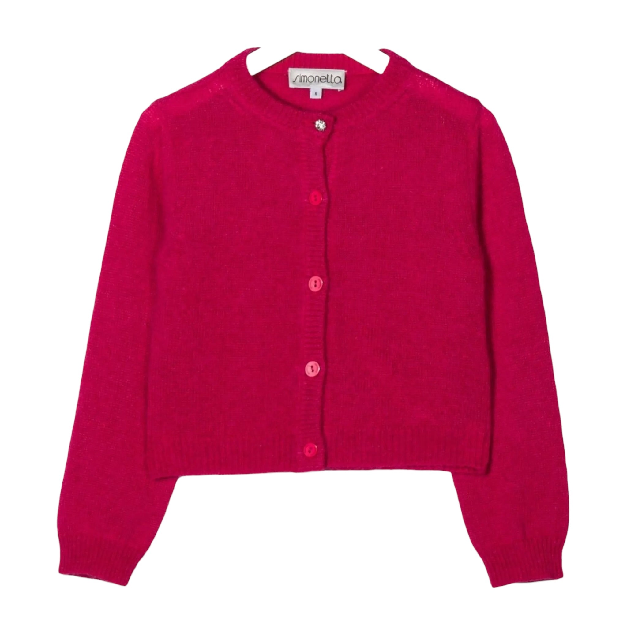 Simonetta Cardigan Tint Uita Fuxia per Bambina SV9A40J FUXIA SIMONETTA 