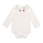 Simonetta Body tinta unita con Colletto Bianco per Neonata SVA000 BIANCO SIMONETTA 